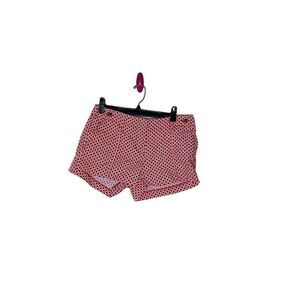 J. Crew City Fit Women's Size 4 Red Geometric Print Chino Shorts